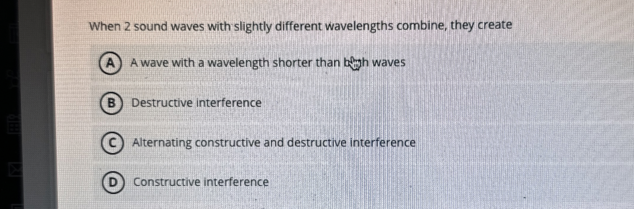 When 2 sound waves with slightly different