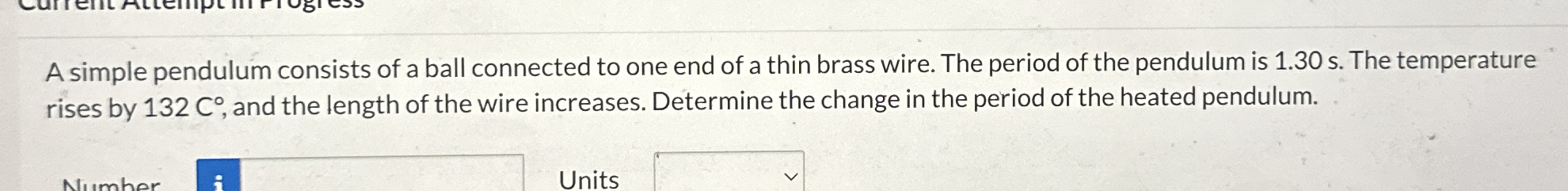 A simple pendulum consists of a ball connected to