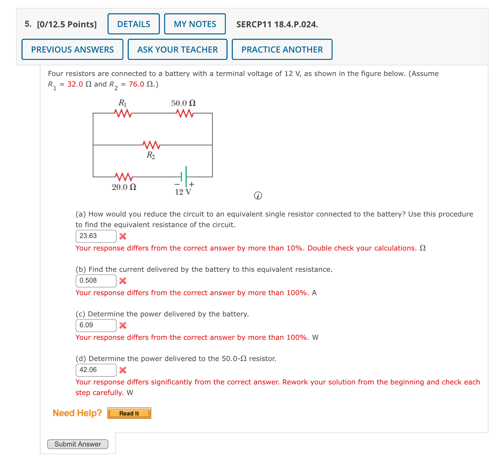 [ 0 / 1 2 . 5 Points ] SERCP 1 1 1 8 . 4 . P . 0