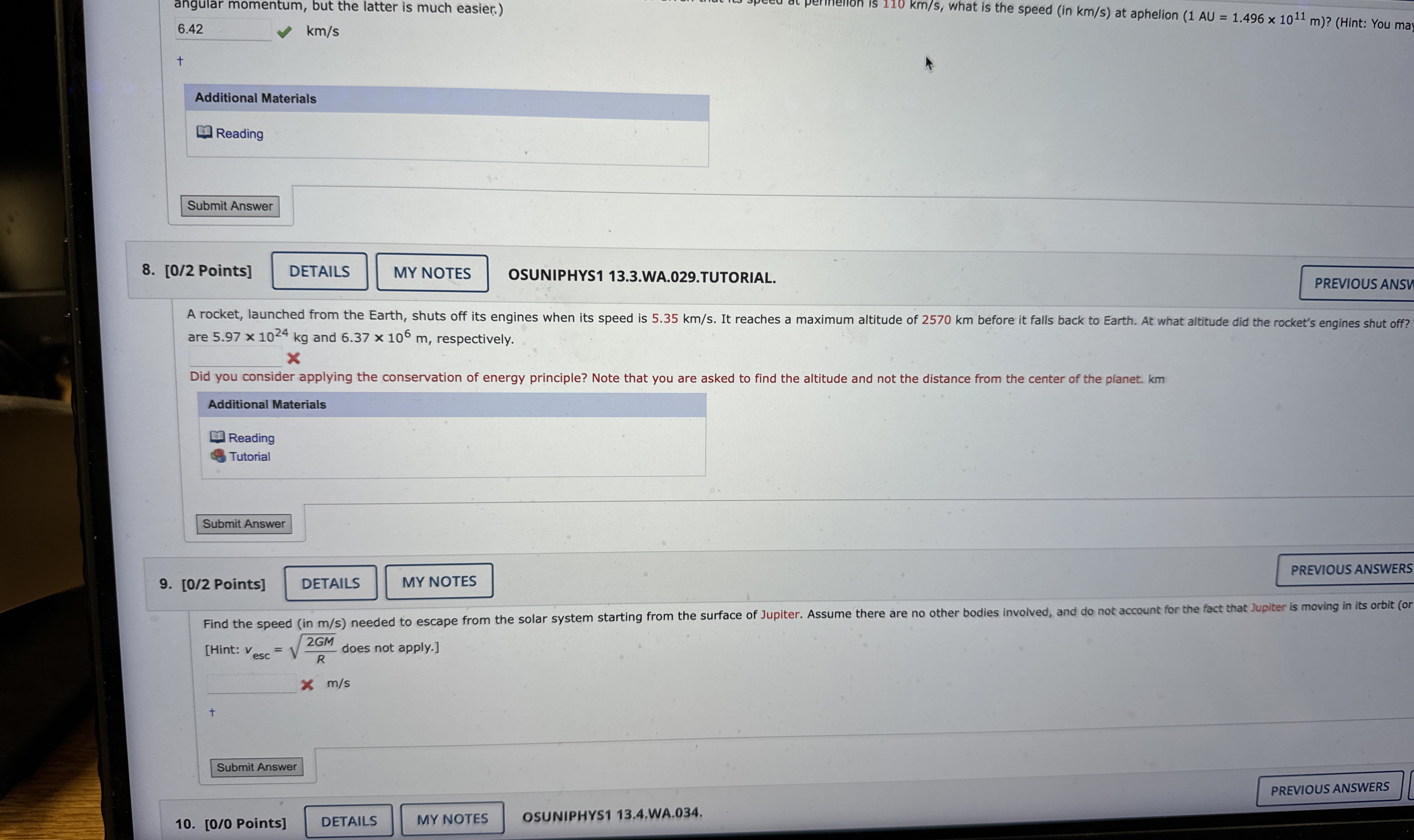 angular momentum, but the latter is much easier.
