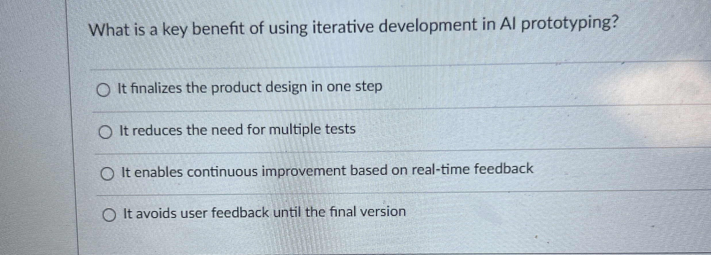 What is a key benefit of using iterative