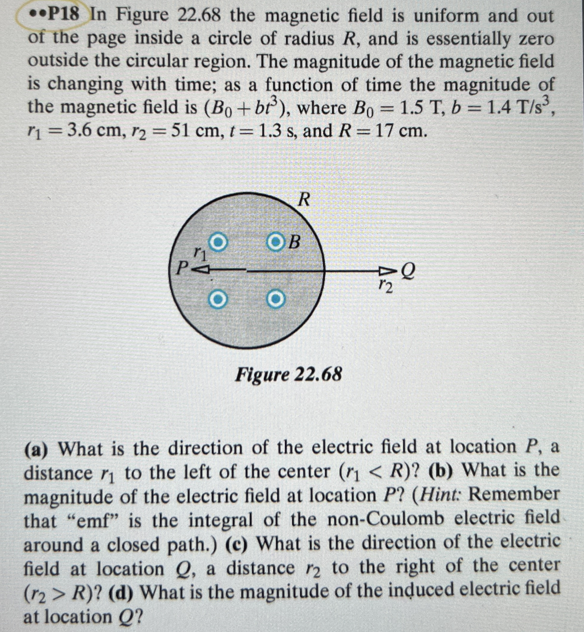 * P 1 8 In Figure 2 2 . 6 8 the magnetic field is