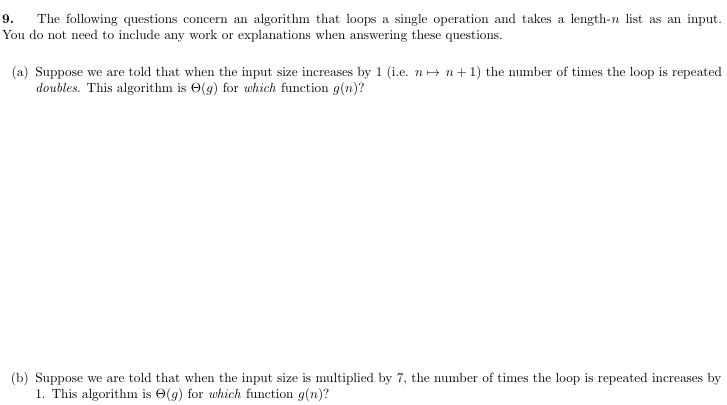 ( b ) Suppose we are told that when the input