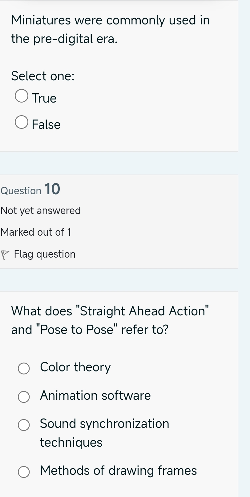 Miniatures were commonly used in the pre -