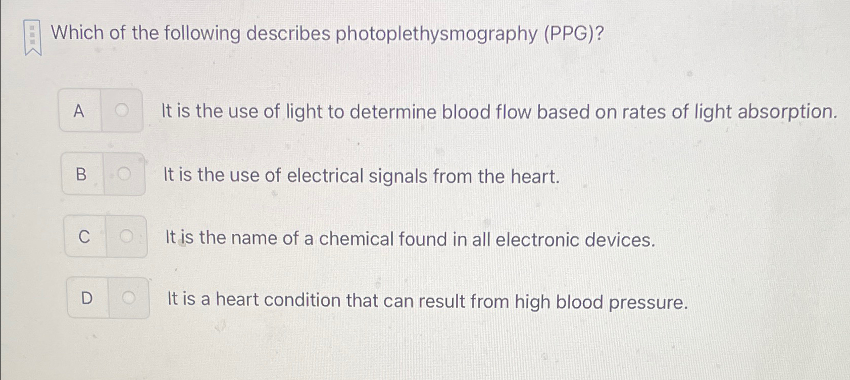 Which of the following describes