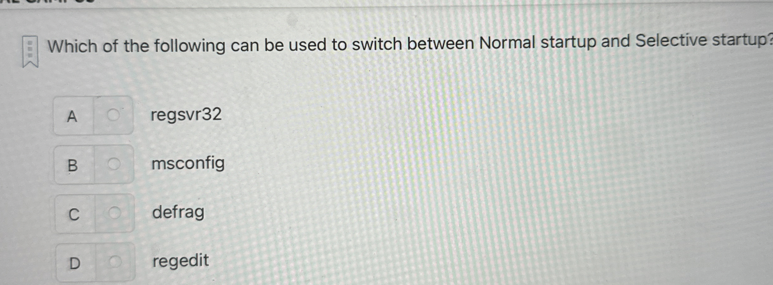 Which of the following can be used to switch