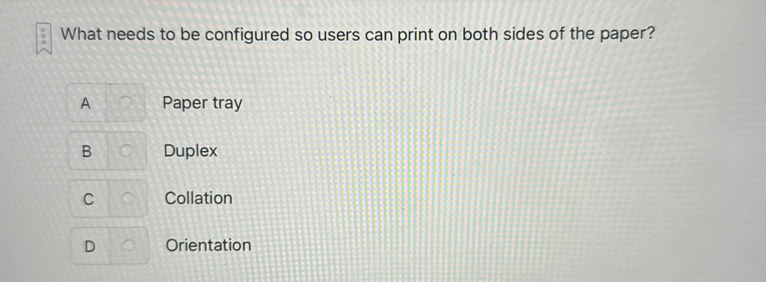 What needs to be configured so users can print on