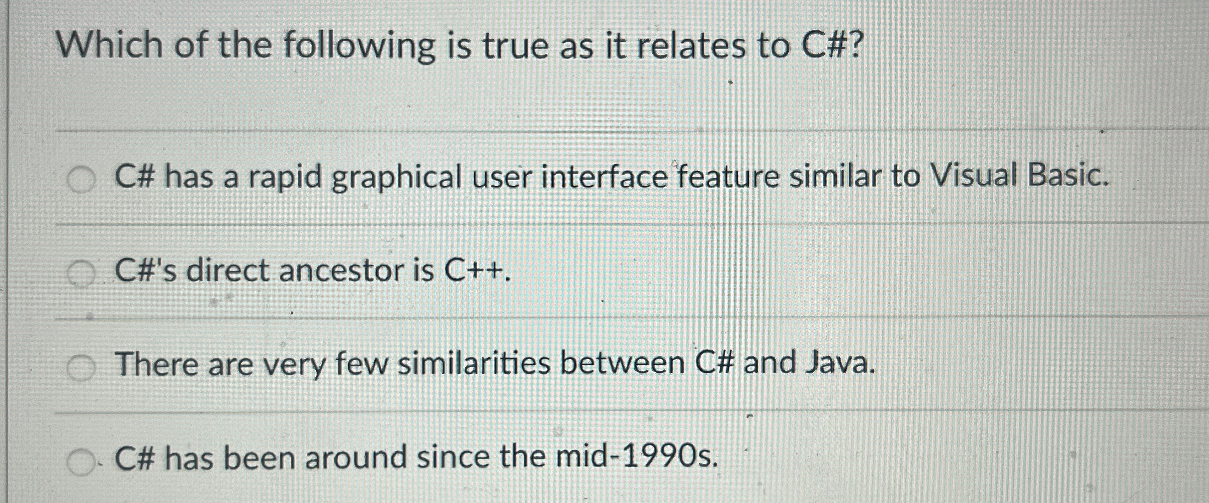 Which of the following is true as it relates to