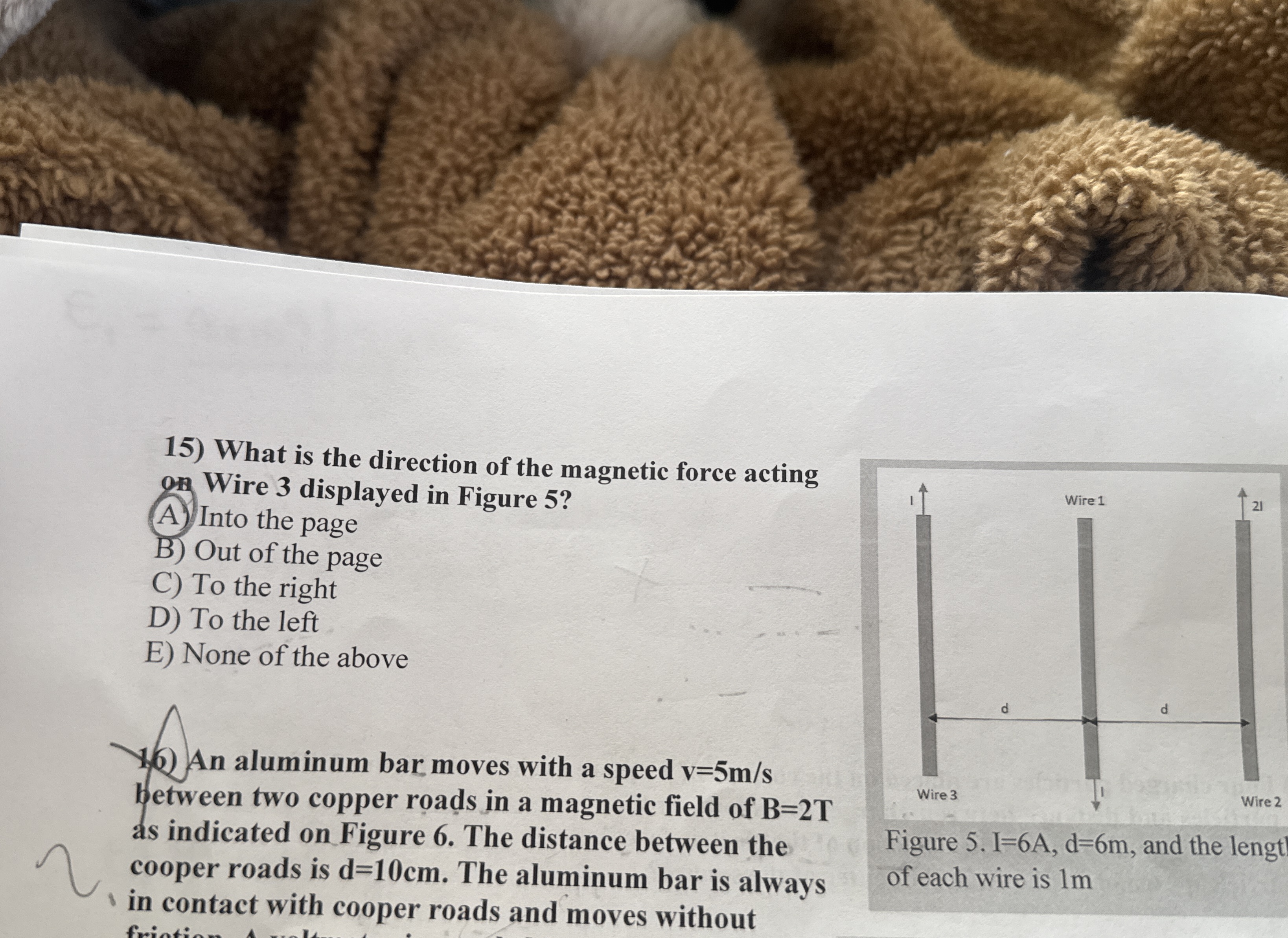 What is the direction of the magnetic force