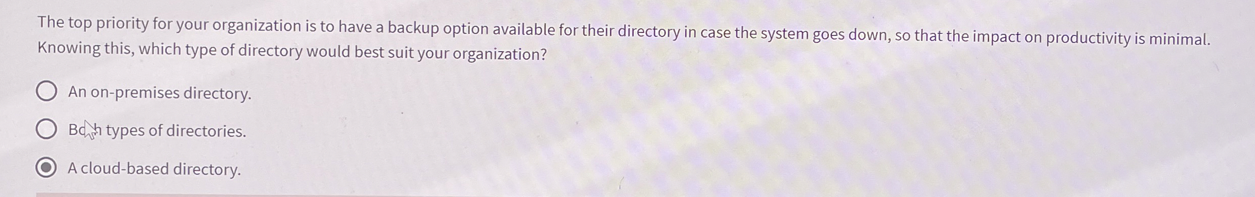 The top priority for your organization is to have