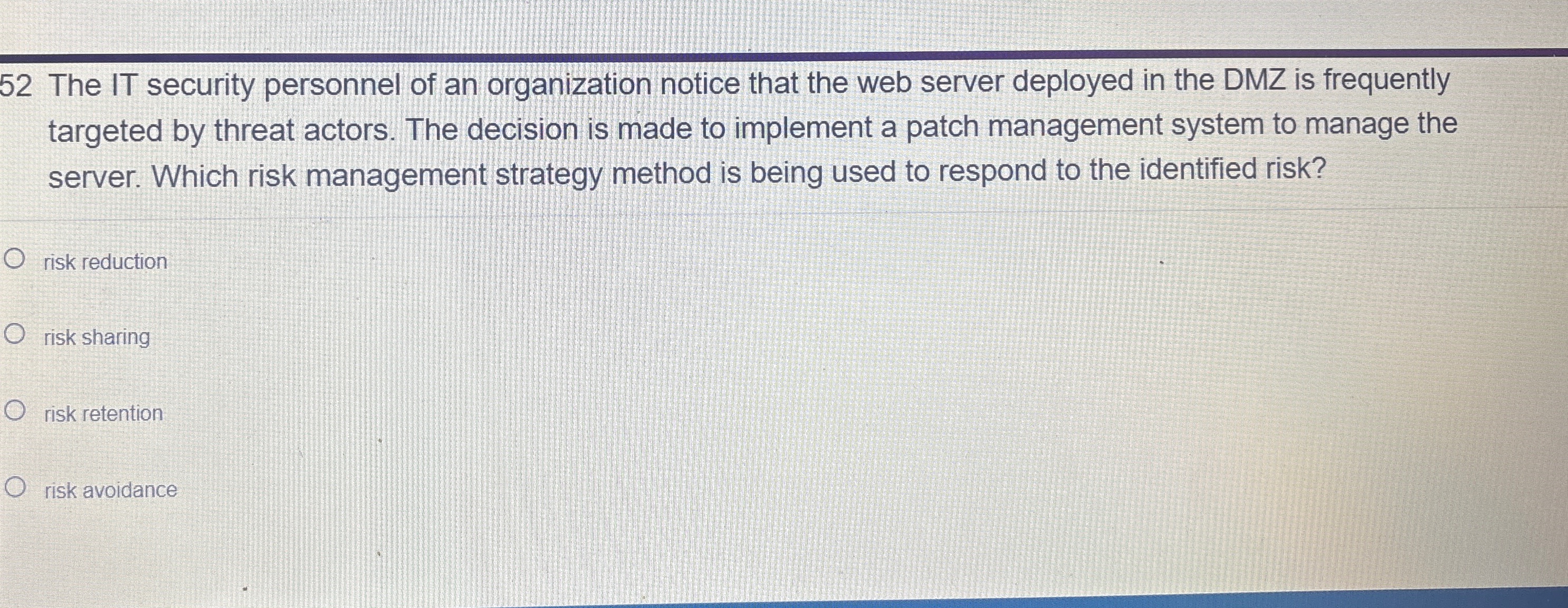 5 2 The IT security personnel of an organization