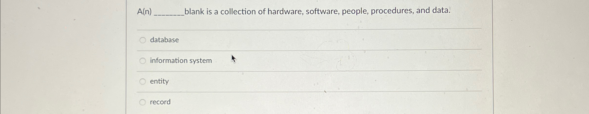 A ( n ) blank is a collection of hardware,