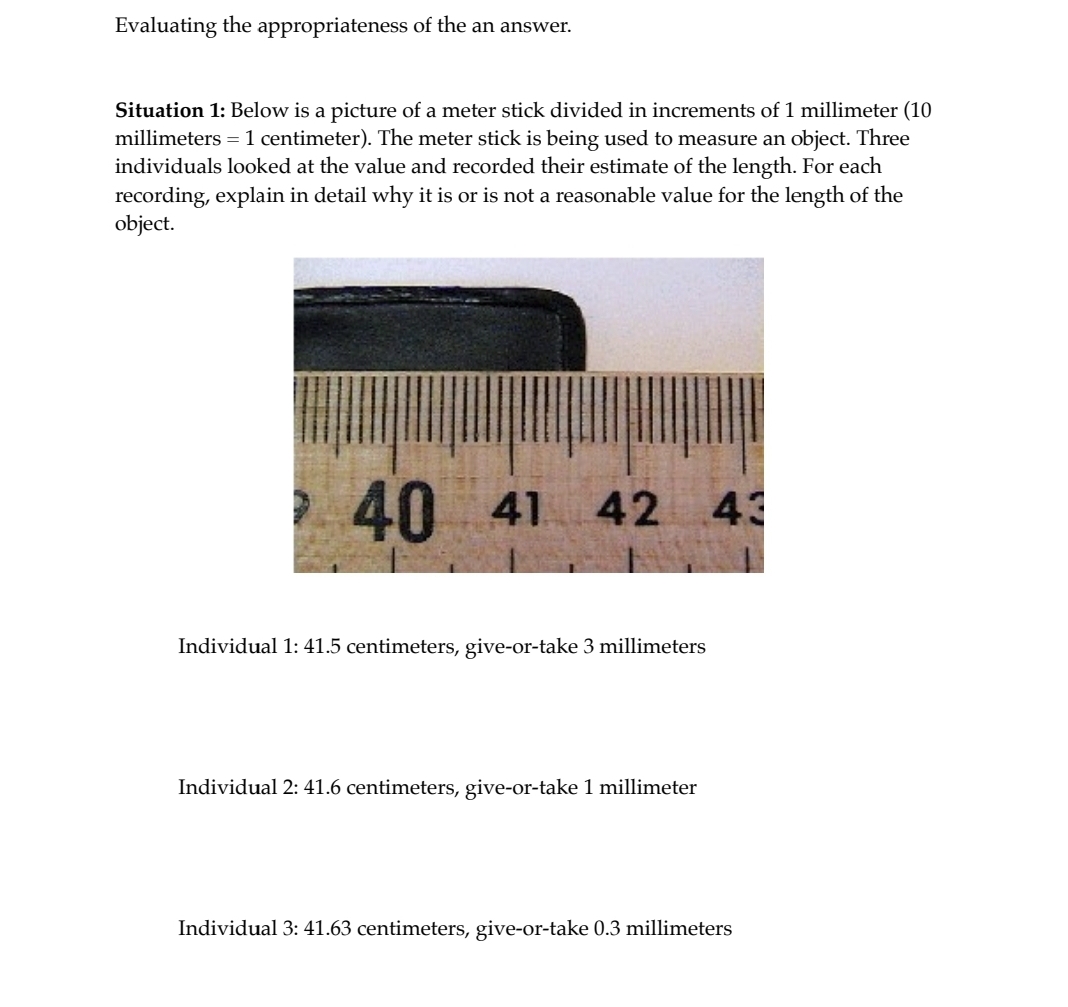 Evaluating the appropriateness of the an answer.