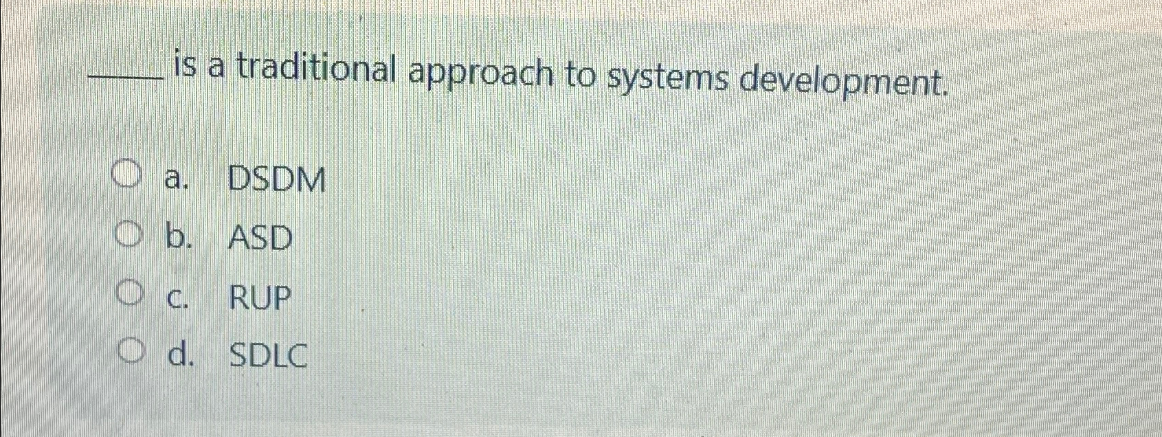 q , is a traditional approach to systems