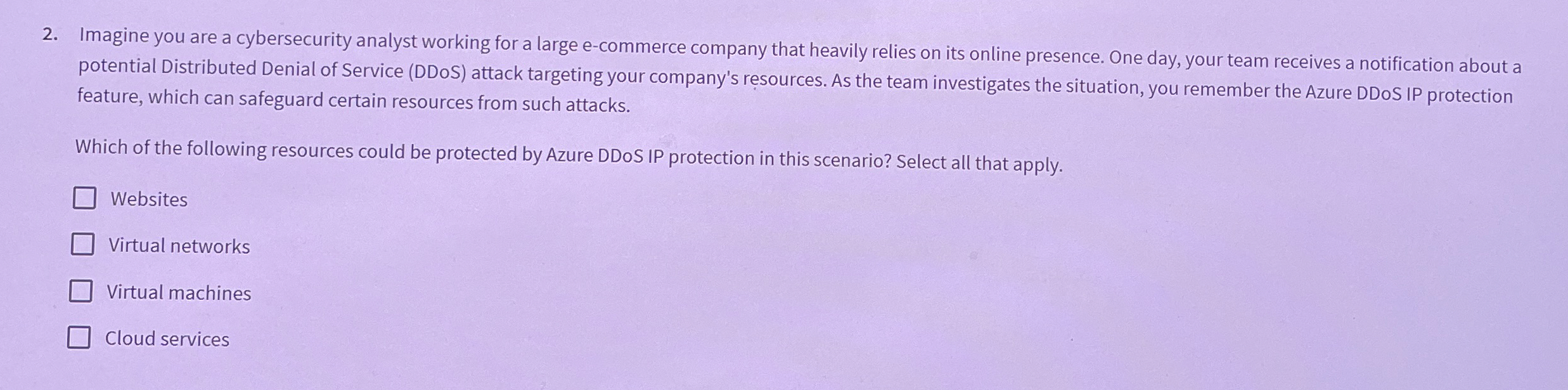 Imagine you are a cybersecurity analyst working