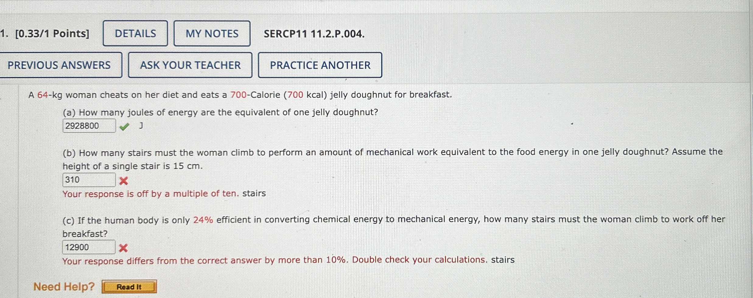 [ 0 . 3 3 / 1 Points ] SERCP 1 1 1 1 . 2 . P . 0