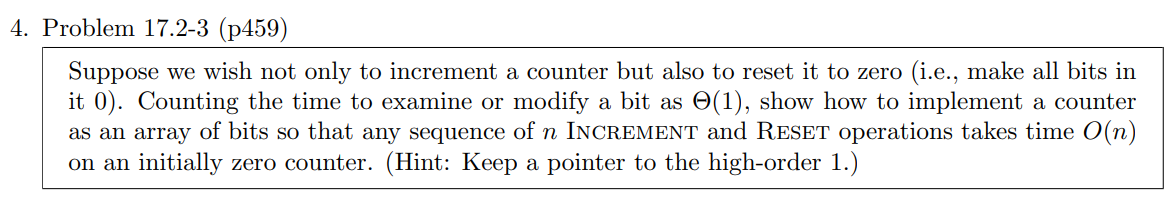 Suppose we wish not only to increment a counter