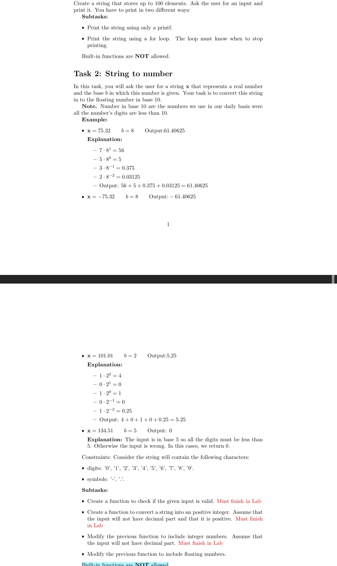 Create a string that stores up to 1 0 0 elements.