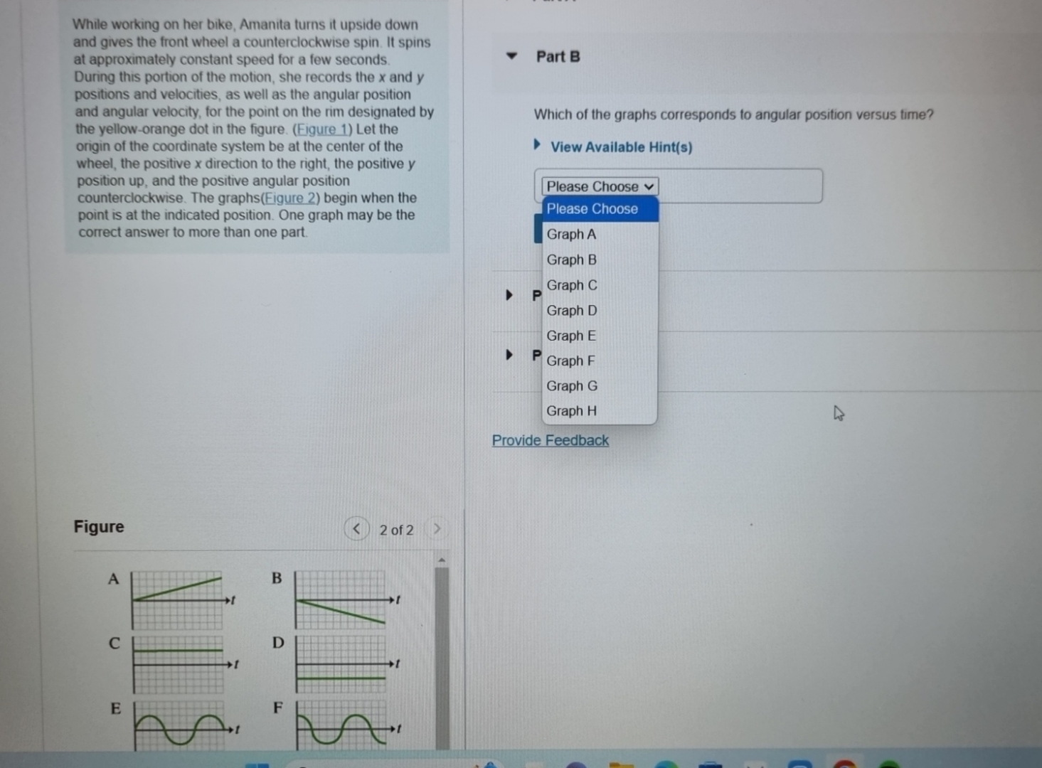 While working on her bike, Amanita turns it