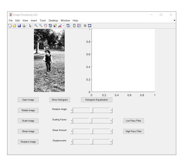 You should design a graphical user interface (