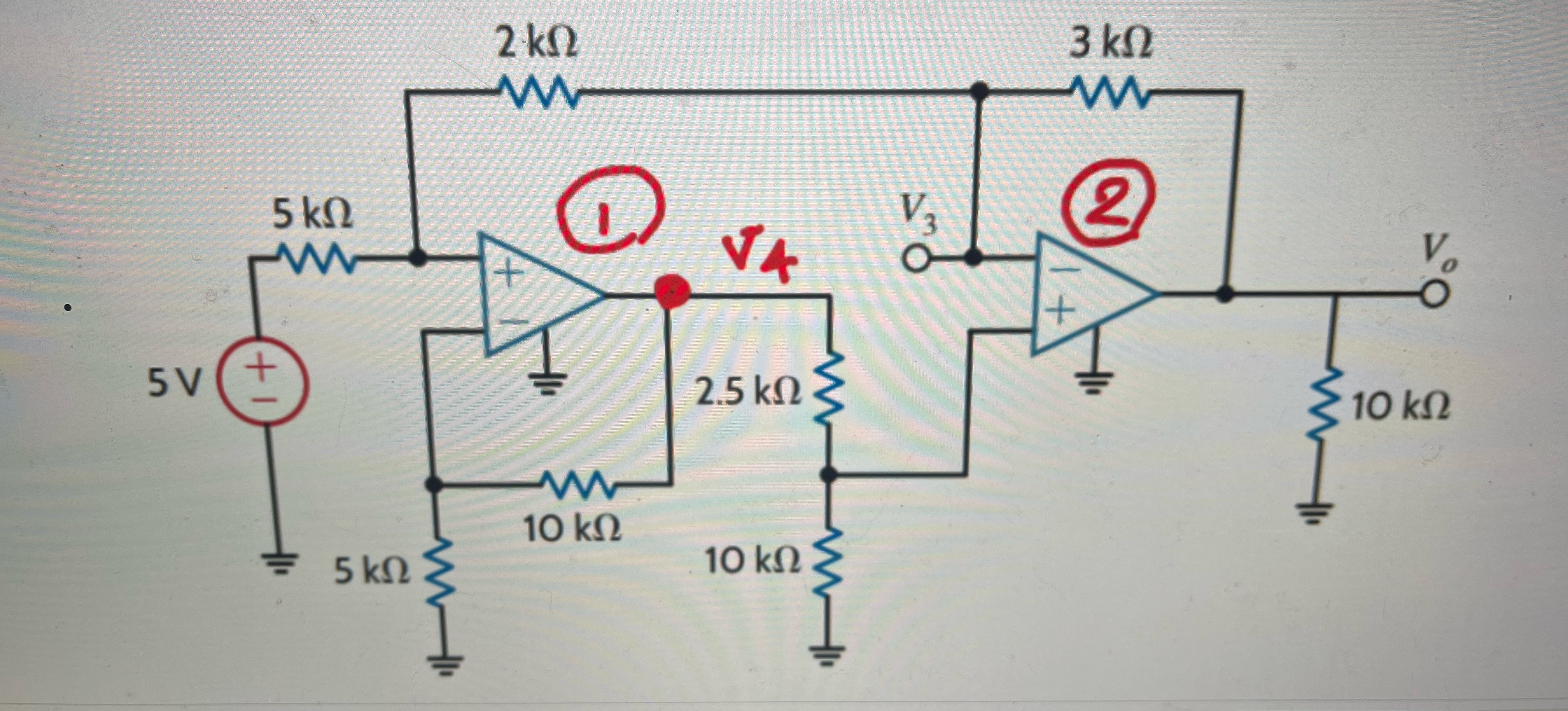 Use Octave to solve for V 0 and V 3 as a set of