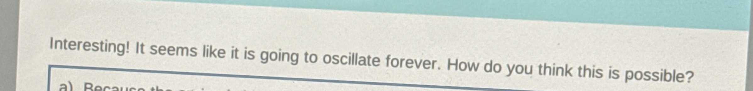 Interesting! It seems like it is going to