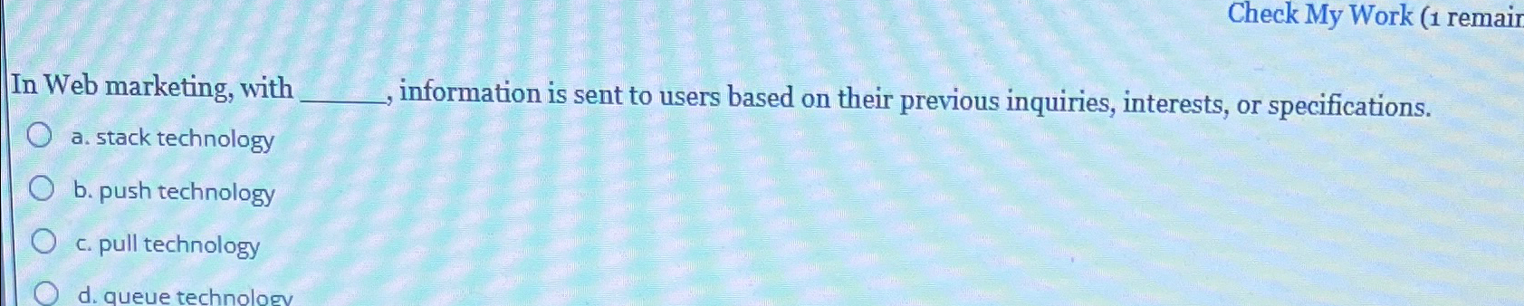 Check My Work ( 1 remair In Web marketing, with