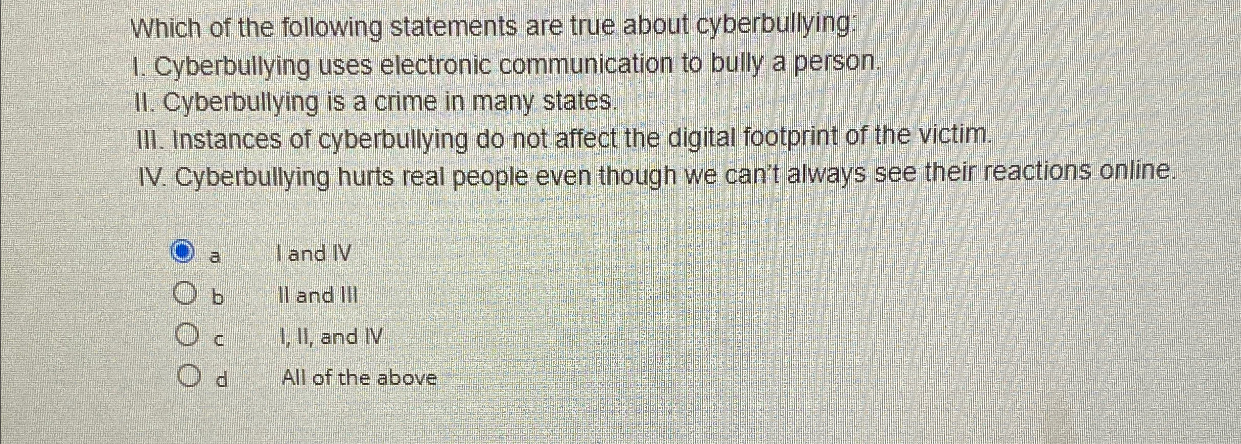 Which of the following statements are true about