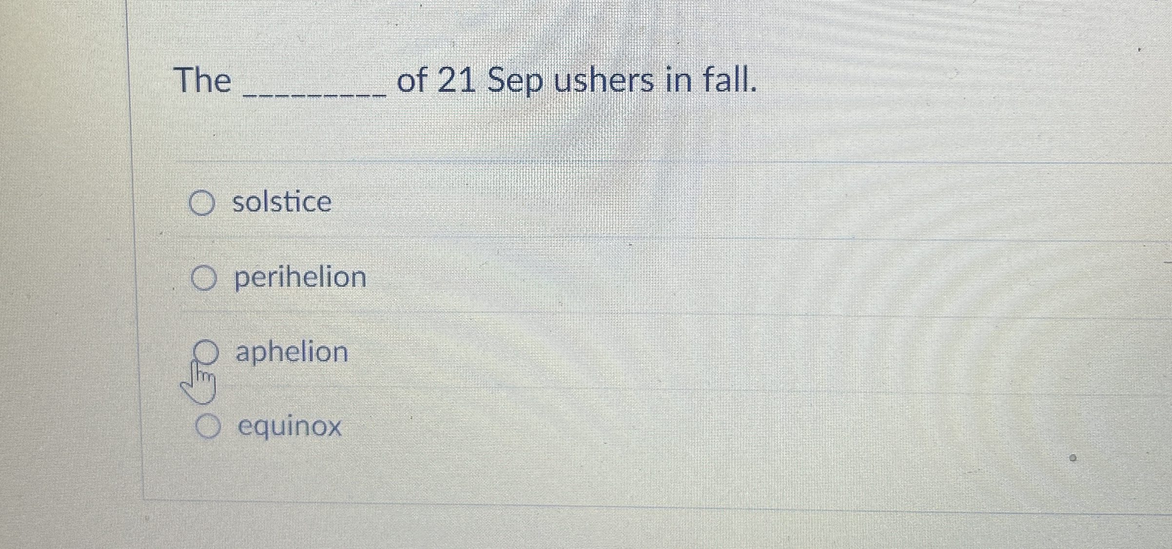 The of 2 1 Sep ushers in fall. solstice