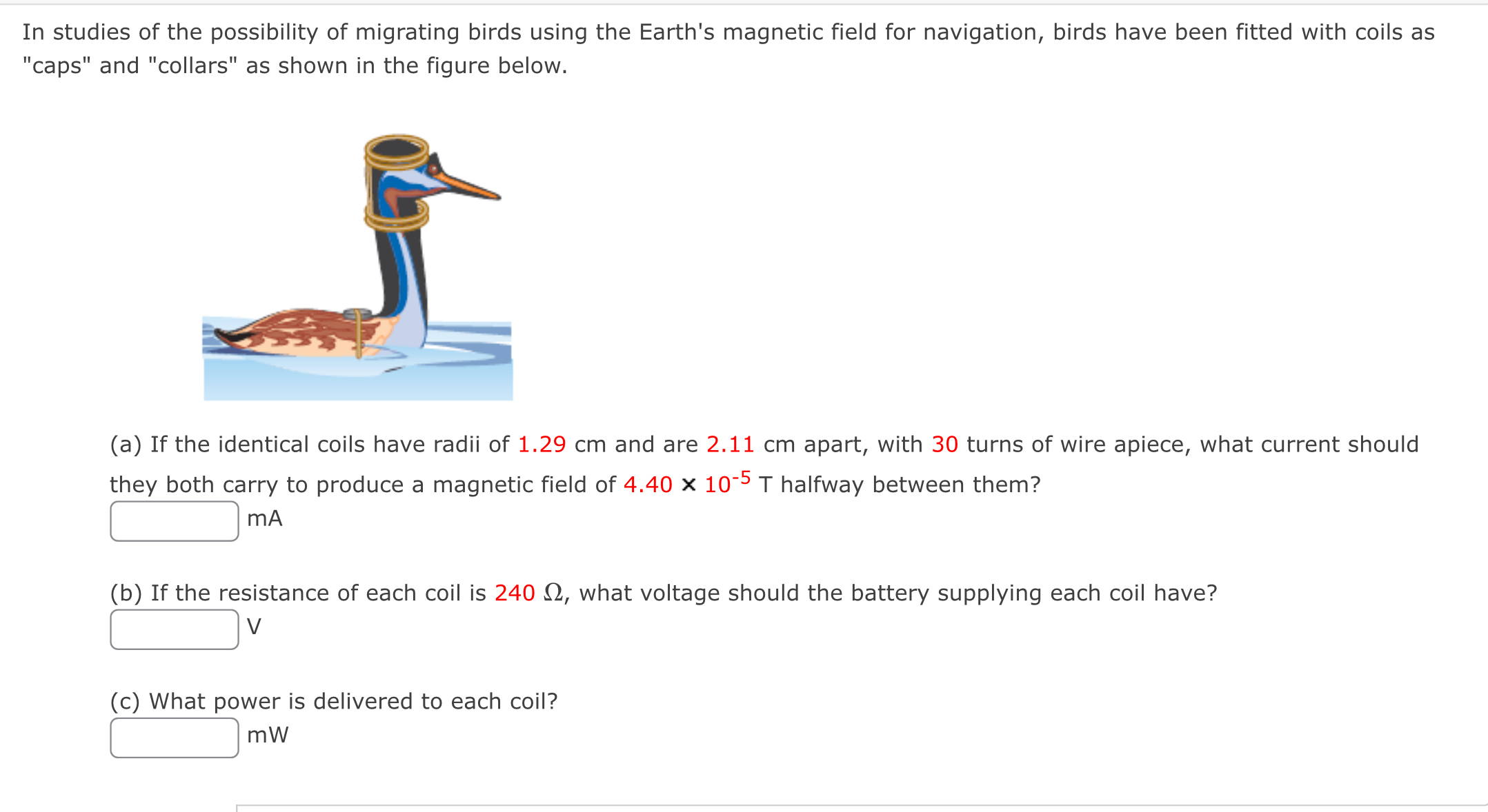 In studies of the possibility of migrating birds
