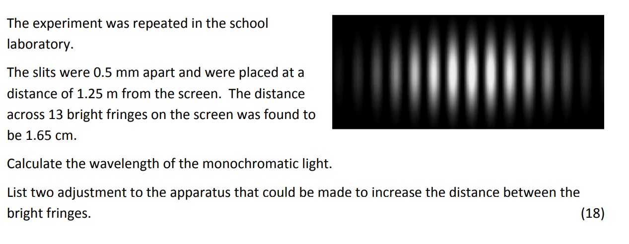 The experiment was repeated in the school