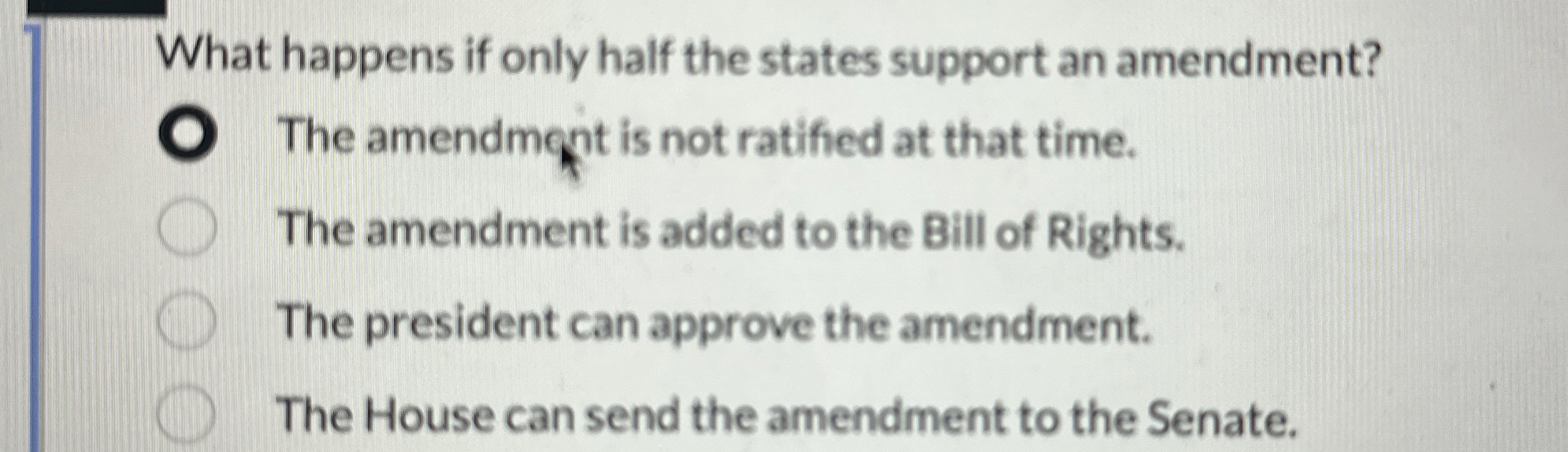 What happens if only half the states support an