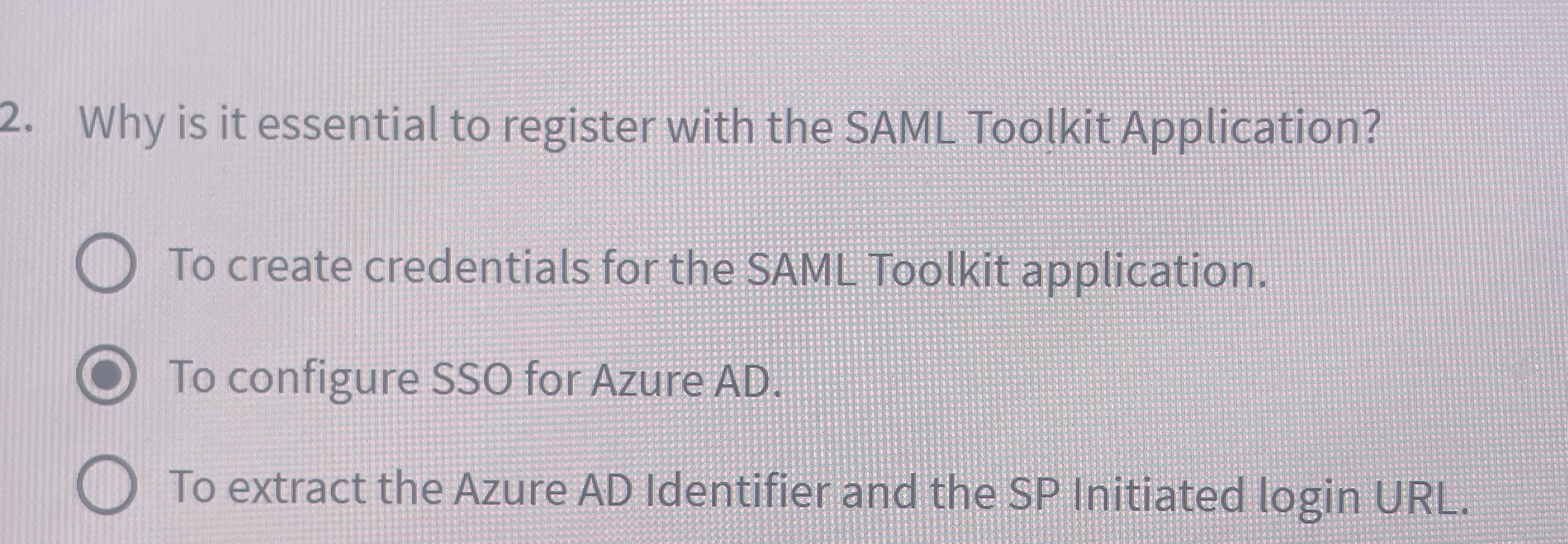 Why is it essential to register with the SAML