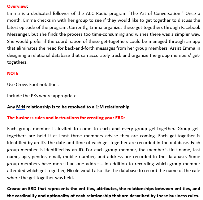 Follow my picture Overview: Emma is a dedicated