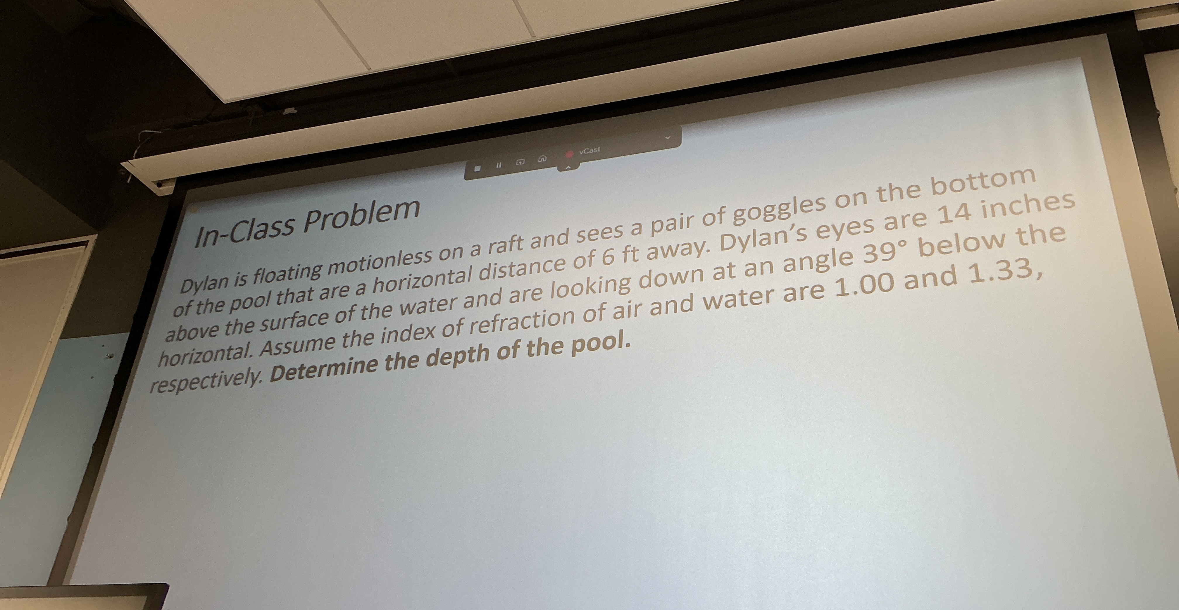 In - Class Problem Dylan is floating motionless
