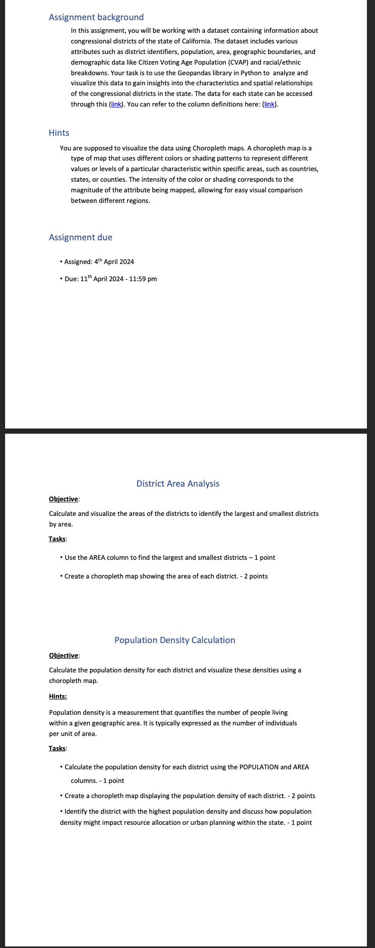 Assignment background In this assignment, you