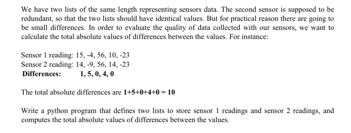 Write a Python program for this problem We have