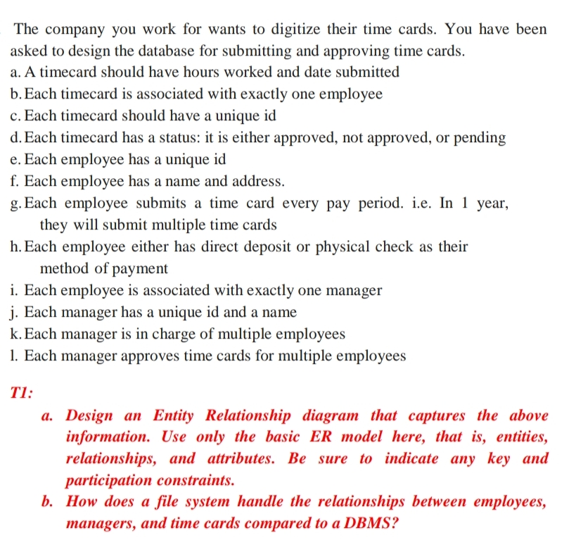 The company you work for wants to digitize their