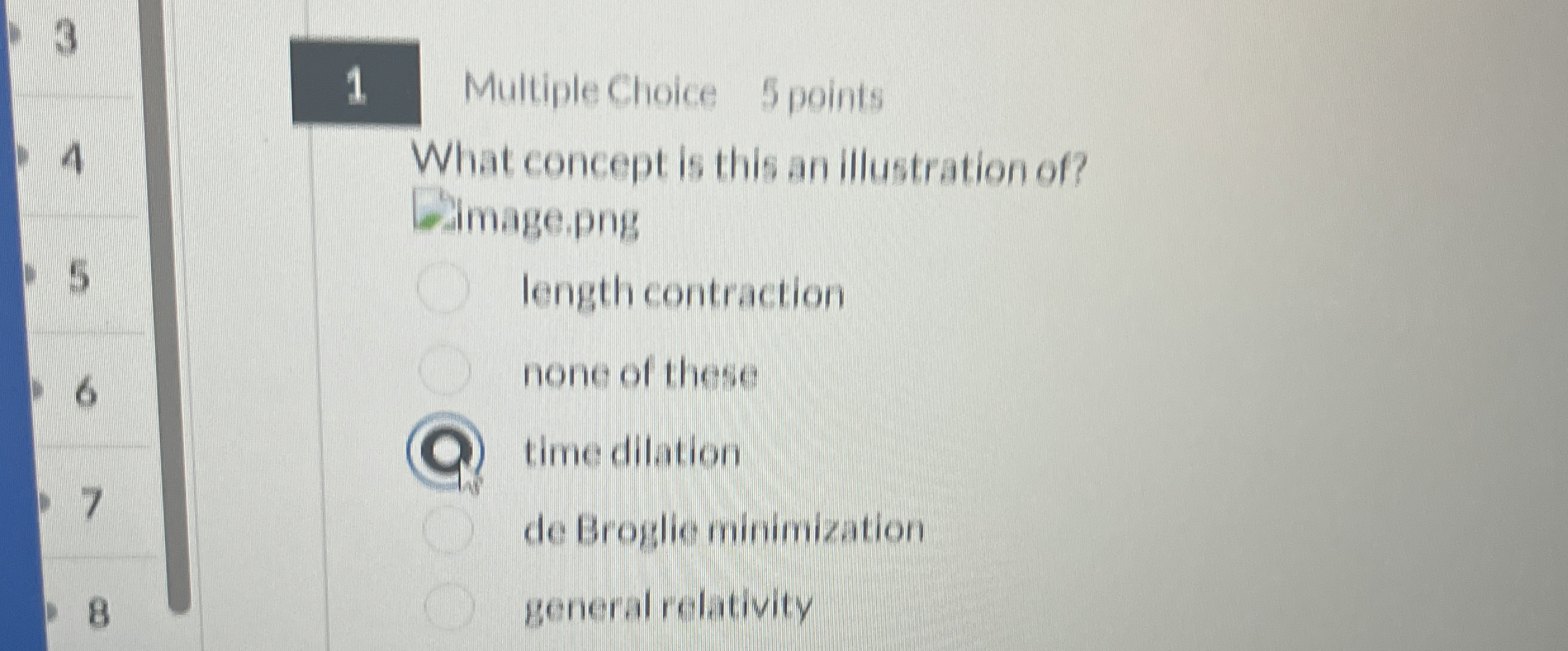 1 Multiple Choice 5 points What concept is this