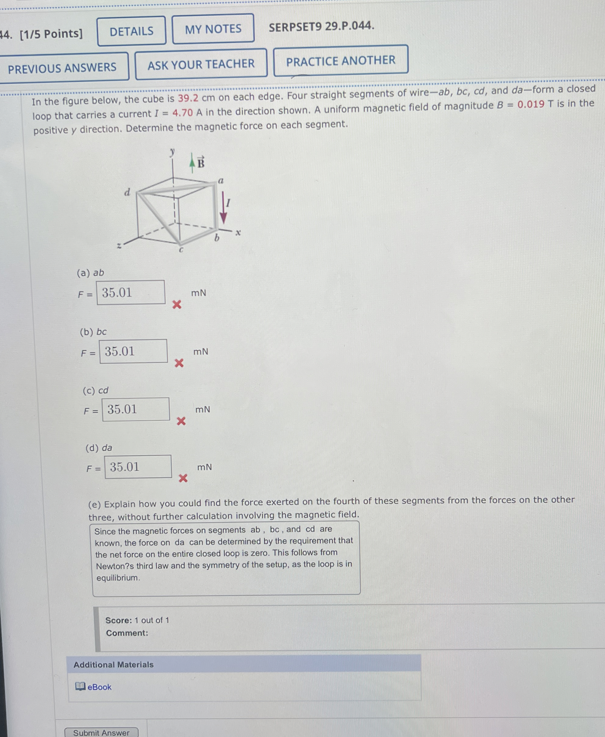 [ 1 / 5 Points ] SERPSET 9 2 9 . P . 0 4 4 .