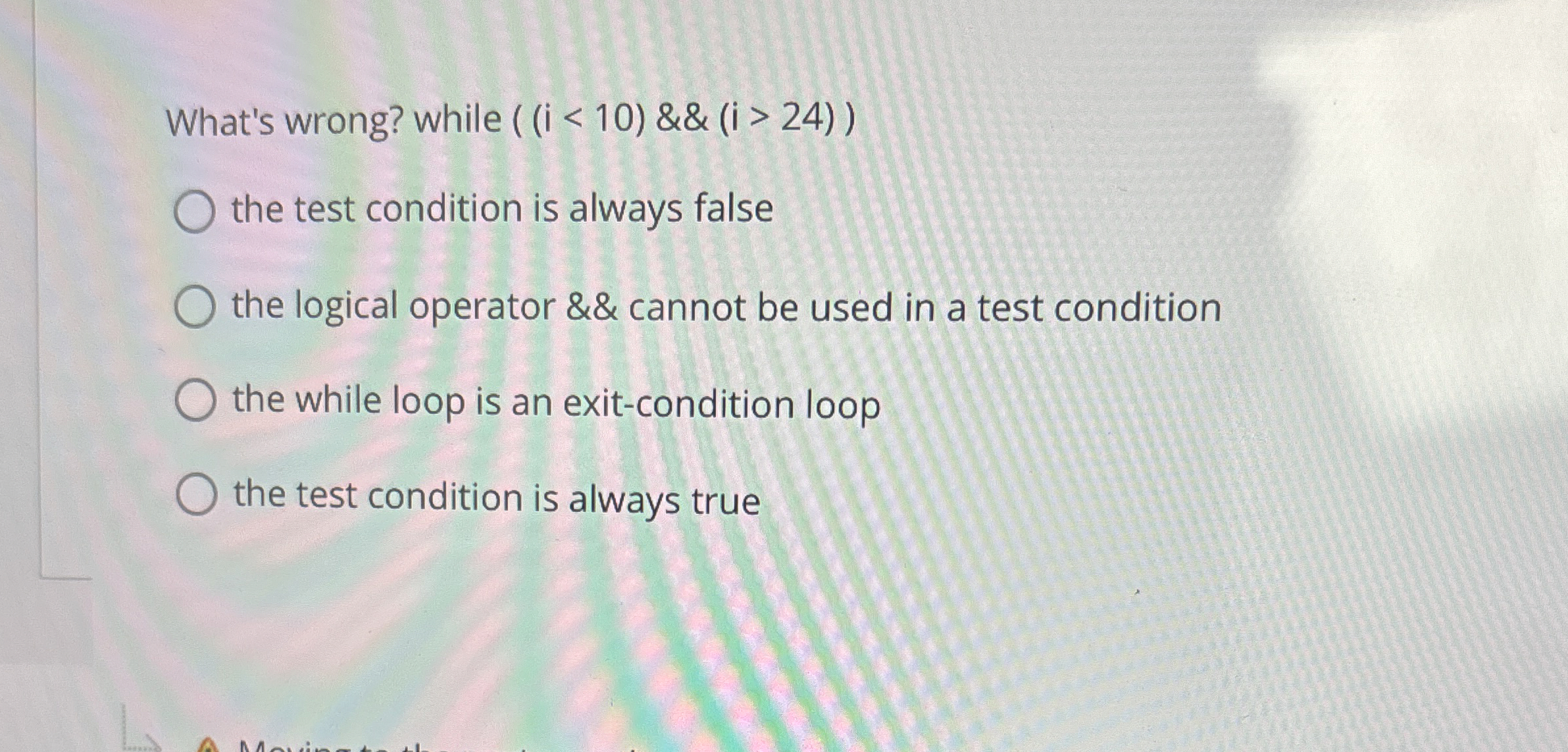 What's wrong? while ) ) < ( 1 0 ) > ( ( 2 4 the