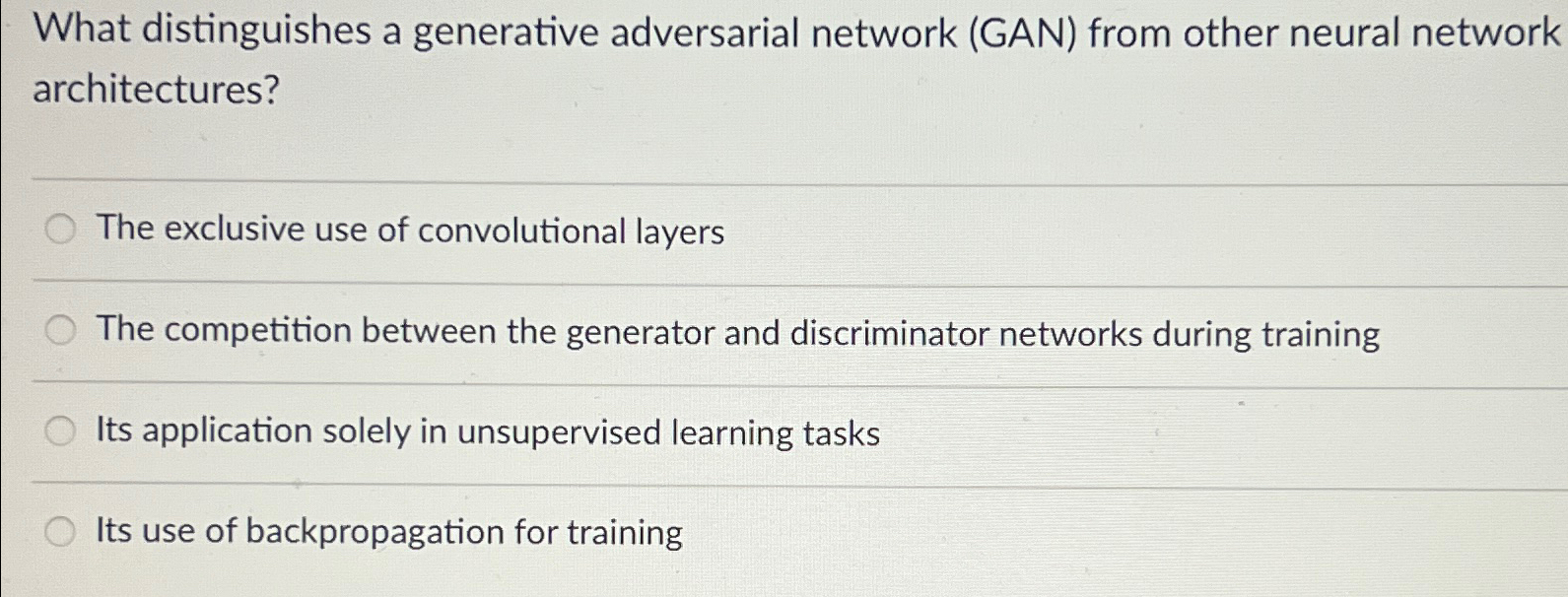 What distinguishes a generative adversarial