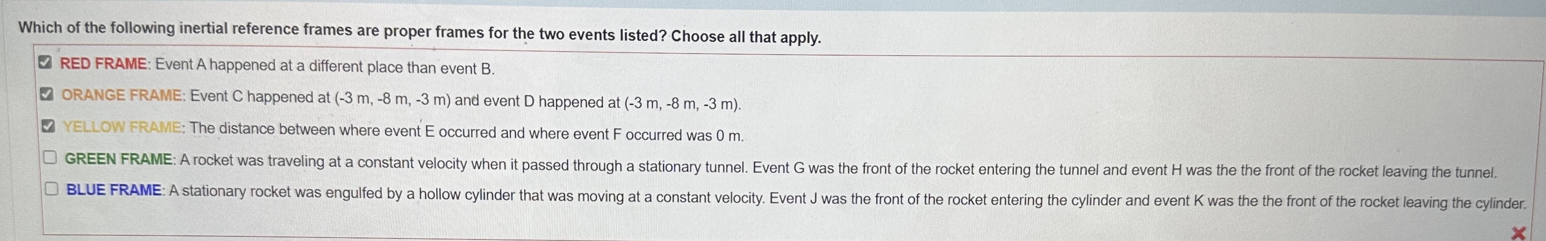 Which of the following inertial reference frames