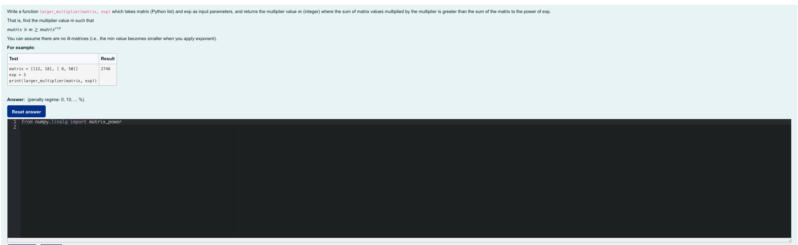 answer using python 3 please