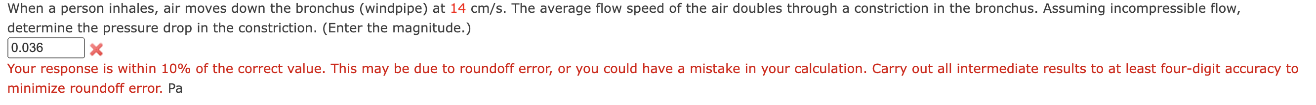 When a person inhales, air moves down the