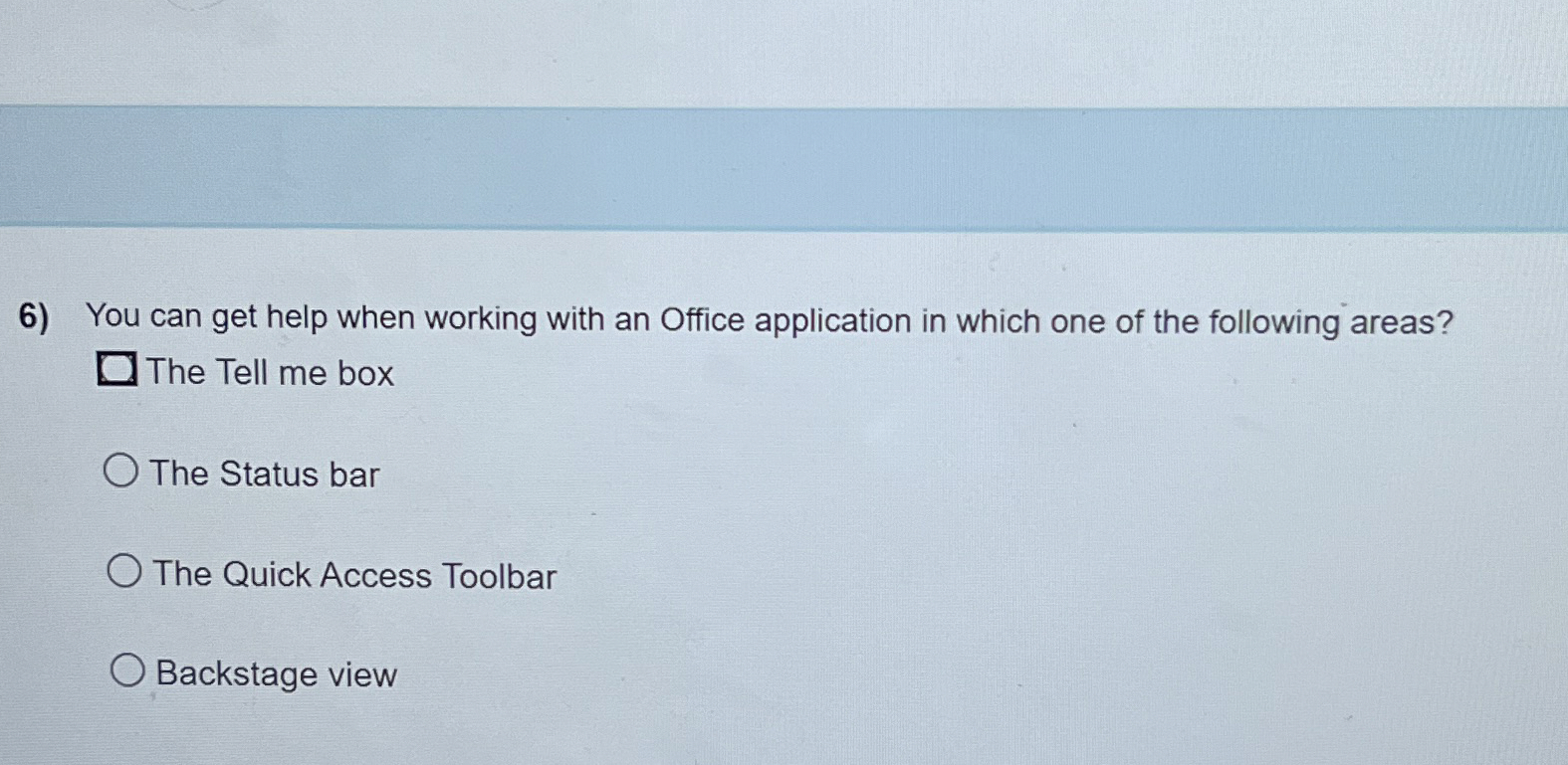 You can get help when working with an Office