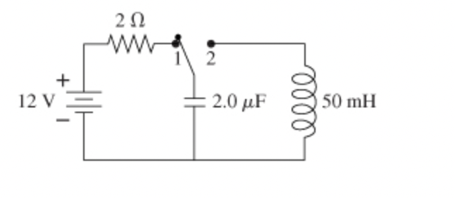 An LCLC circuit is built with a 1 0 mHmH inductor