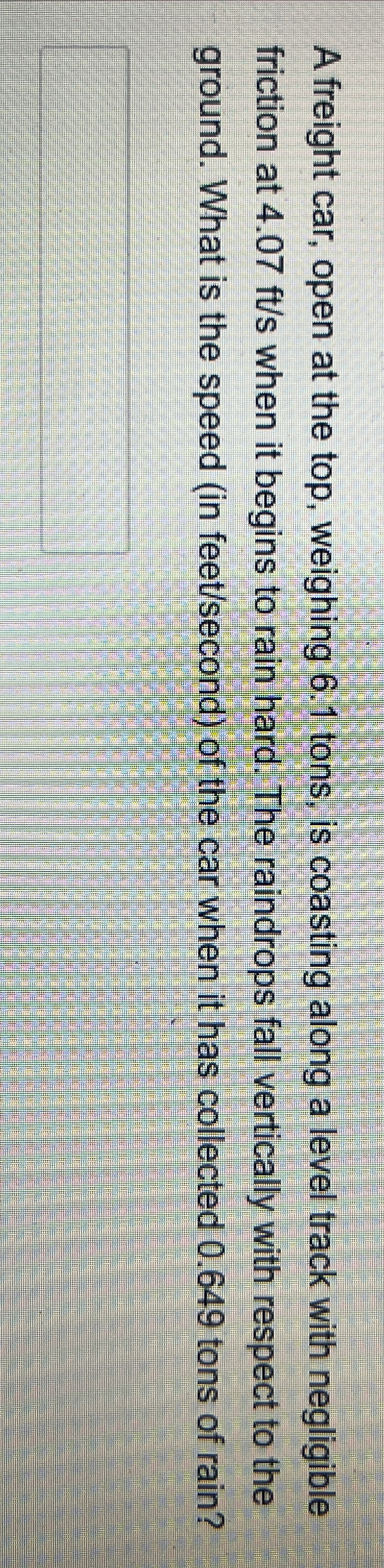 A freight car, open at the top, weighing 6 . 1