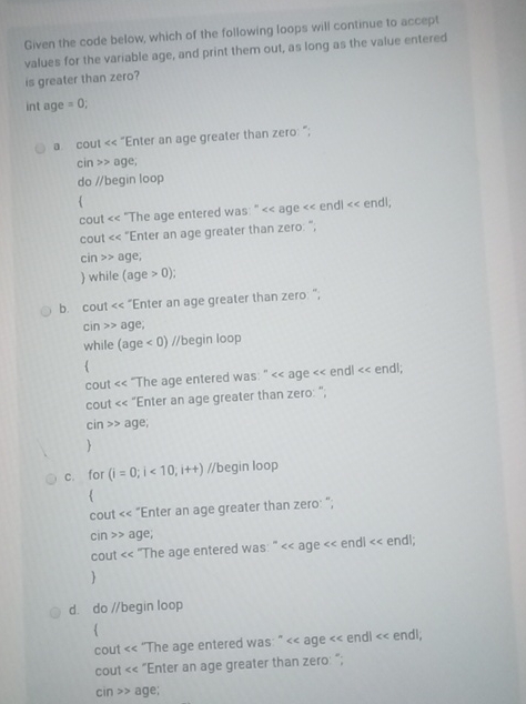 Given the code below, which of the following