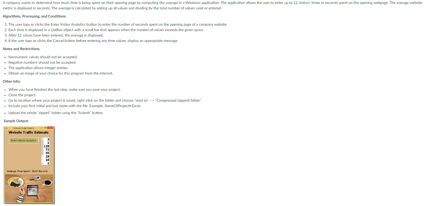 Help me design what is being asked and shown in